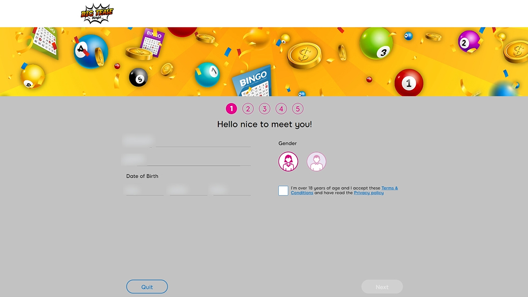 Big Tease Bingo Registration, Deposit & Withdrawal (Review)